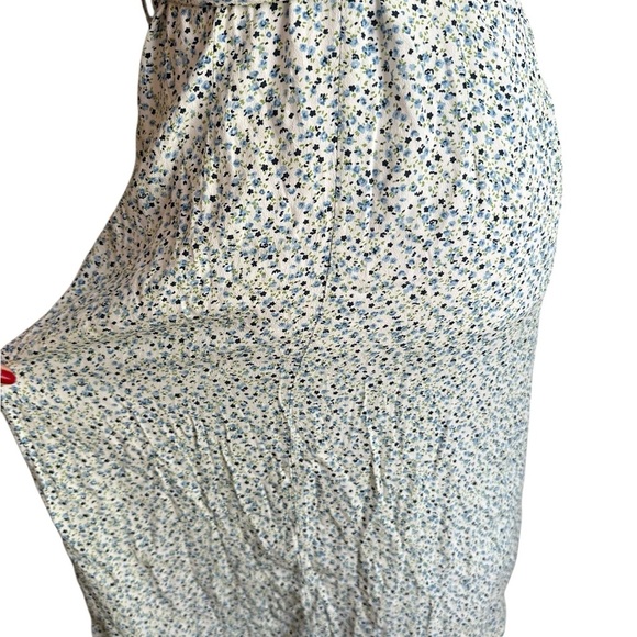 Brandy Melville Floral Wrapped Around Side Tie Midi Dress Size 2 - Picture 13 of 17